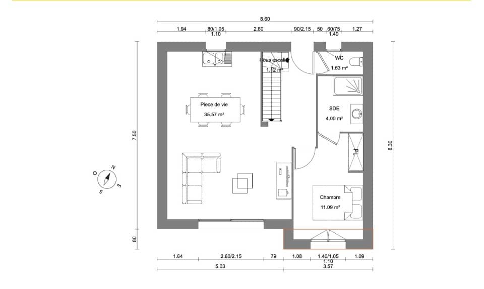 Maison neuve - Terrain à bâtir  () à Saint-Martin-des-Champs (29), prix 216 891 €