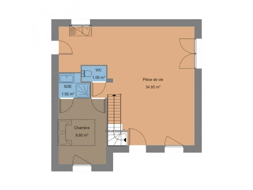 Maison neuve - Terrain à bâtir () à Lesneven (29), prix 261 700 €