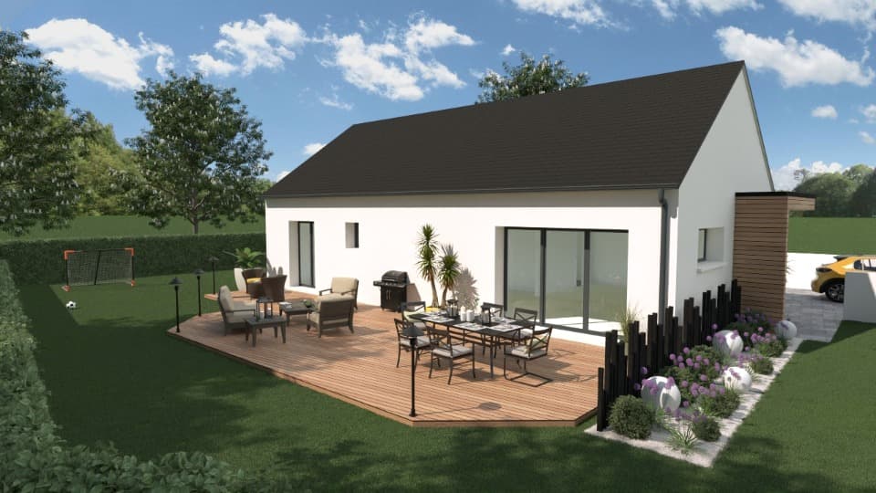 Maison neuve - Terrain à bâtir () à Ploudalmézeau (29), prix 284 500 €