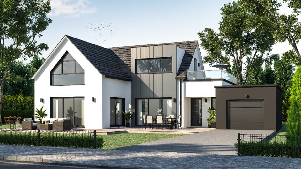 Maison neuve - Terrain à bâtir () à Logonna-Daoulas (29), prix 368 000 €