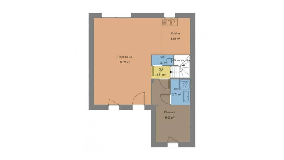 Maison neuve - Terrain à bâtir  () à Gouézec (29), prix 224 723 €
