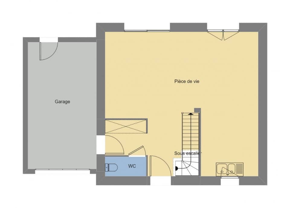 Maison neuve - Terrain à bâtir () à Kersaint-Plabennec (29), prix 276 439 €