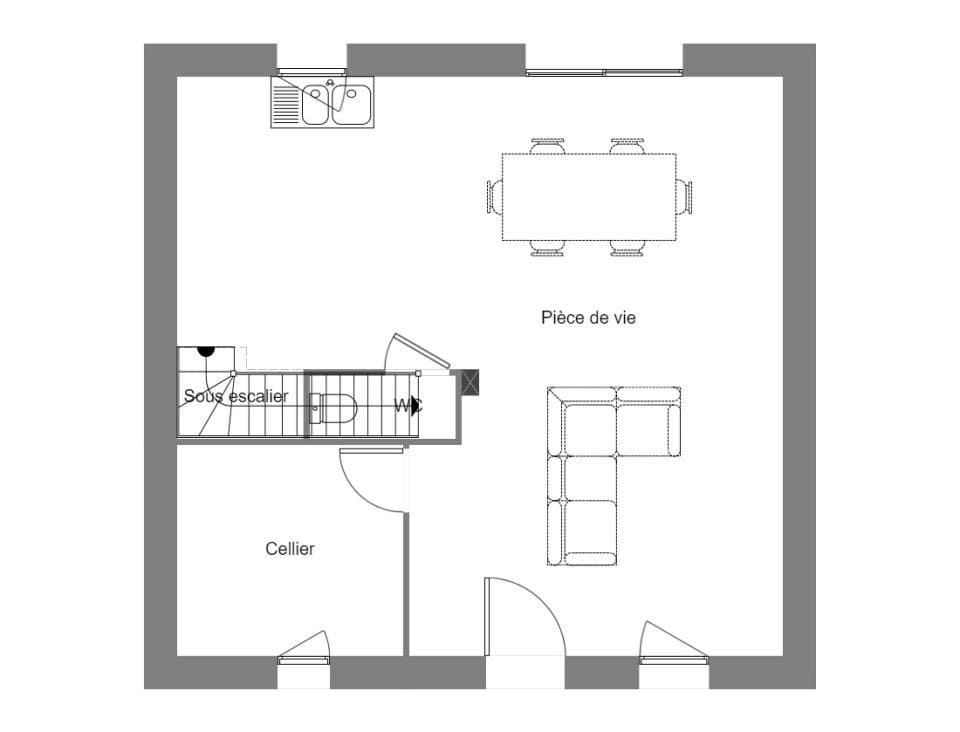 Maison neuve - Terrain à bâtir () à Ergué-Gabéric (29), prix 218 134 €