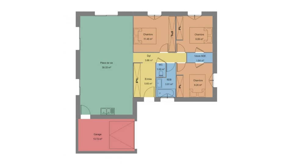 Maison neuve - Terrain à bâtir () à Landéda (29), prix 257 553 €