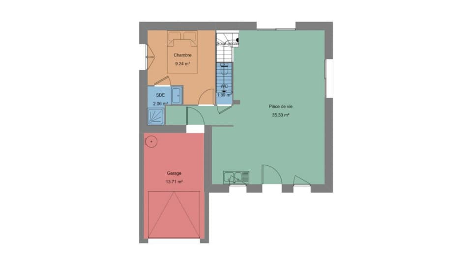 Maison neuve - Terrain à bâtir () à Plouguerneau (29), prix 242 583 €