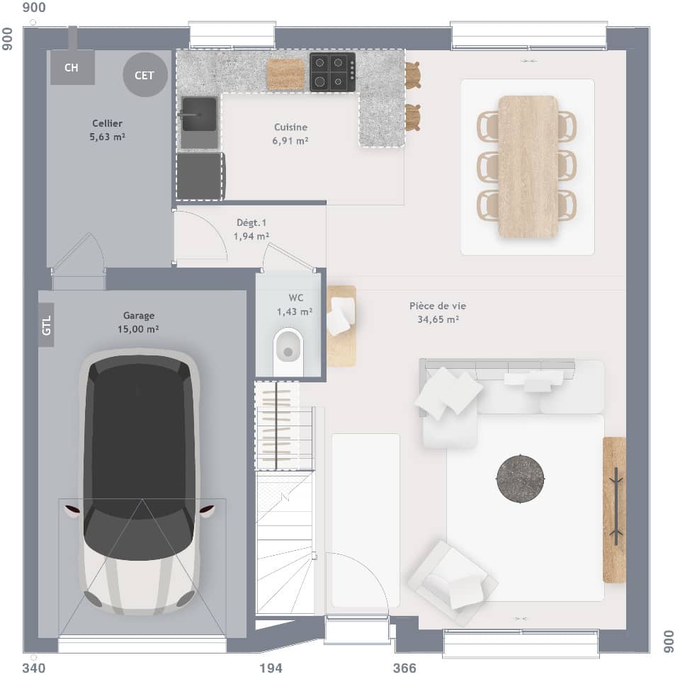 Maison neuve - Terrain à bâtir  () à Bienville (60), prix 300 000 €