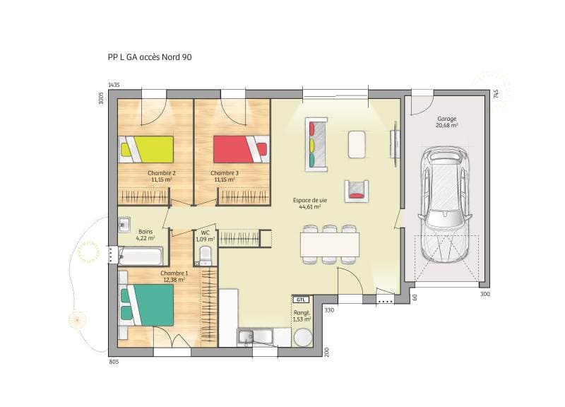 Maison neuve - Terrain à bâtir () à Crisolles (60), prix 220 000 €