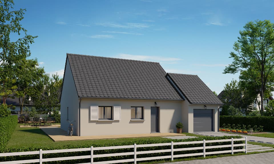 Maison neuve - Terrain à bâtir () à Jonquières (60), prix 245 000 €