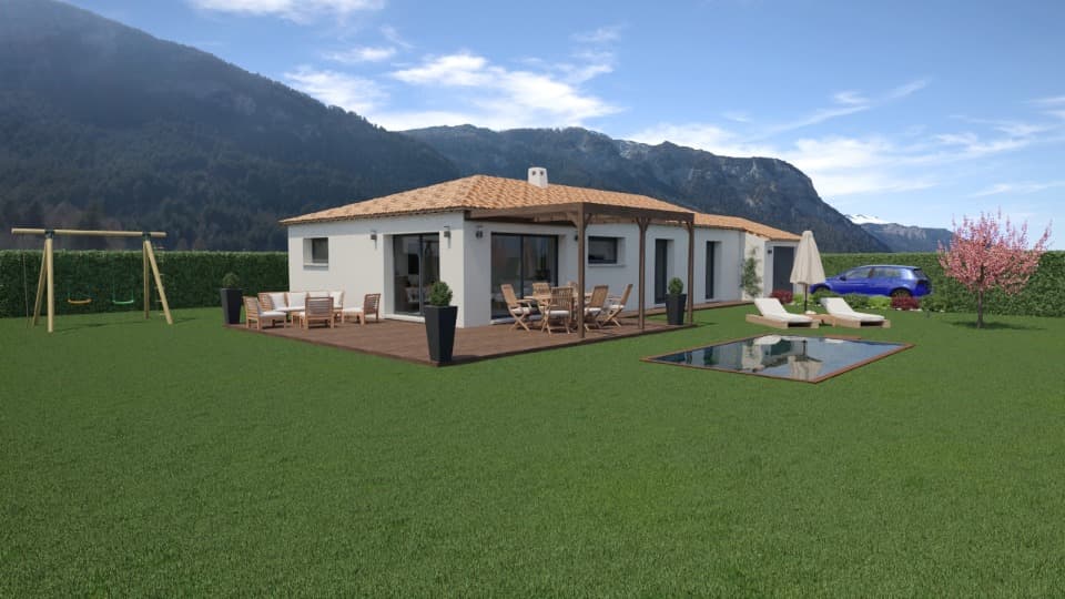 Maison neuve - Terrain à bâtir () à La Bastide-des-Jourdans (84), prix 322 000 €