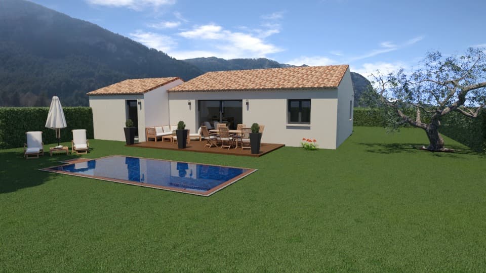 Maison neuve - Terrain à bâtir Pertuis (84120) à Pertuis (84), prix 266 000 €