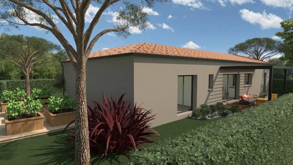 Maison neuve - Terrain à bâtir Puisserguier (34620) à Puisserguier (34), prix 278 000 €