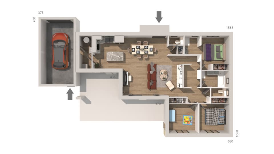Maison neuve - Terrain à bâtir () à Orange (84), prix 389 000 €