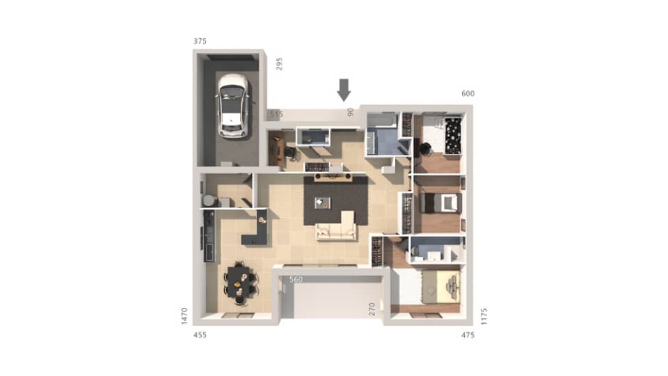 Maison neuve - Terrain à bâtir () à Rochefort-du-Gard (30), prix 659 000 €