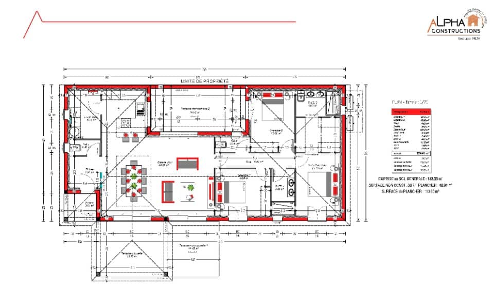 Maison neuve - Terrain à bâtir Saint-Geniès (24590) à Saint-Geniès (24), prix 232 000 €
