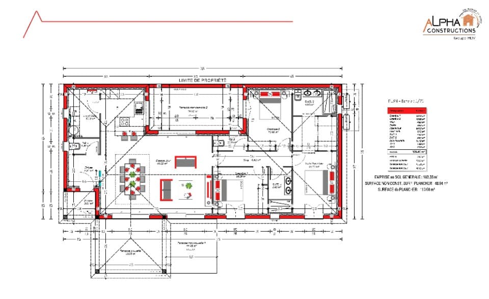 Maison neuve - Terrain à bâtir Saint-Geniès (24590) à Saint-Geniès (24), prix 232 000 €