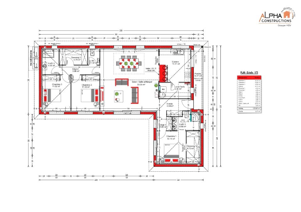 Maison neuve - Terrain à bâtir La Douze (24330) à La Douze, prix 205 000 €