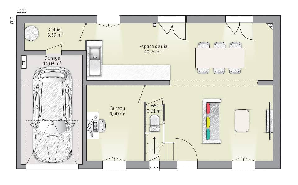 Maison neuve - Terrain à bâtir Chambly (60230) à Chambly (60), prix 317 300 €
