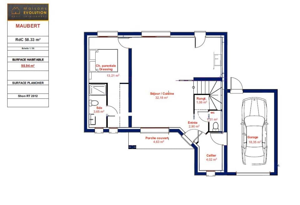 Maison neuve - Terrain à bâtir Évecquemont (78740) à Évecquemont (78), prix 399 000 €
