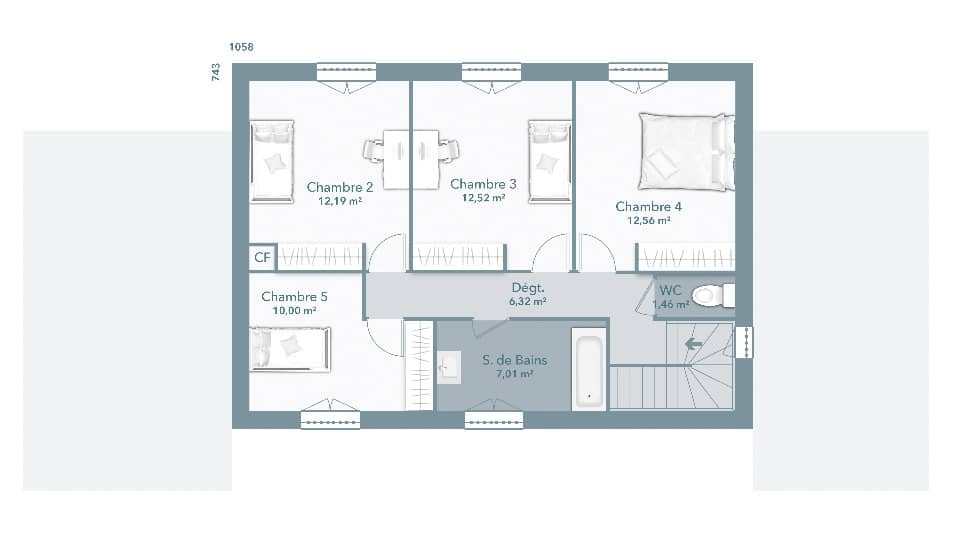 Maison neuve - Terrain à bâtir Grisolles (82170) à Grisolles (82), prix 237 840 €