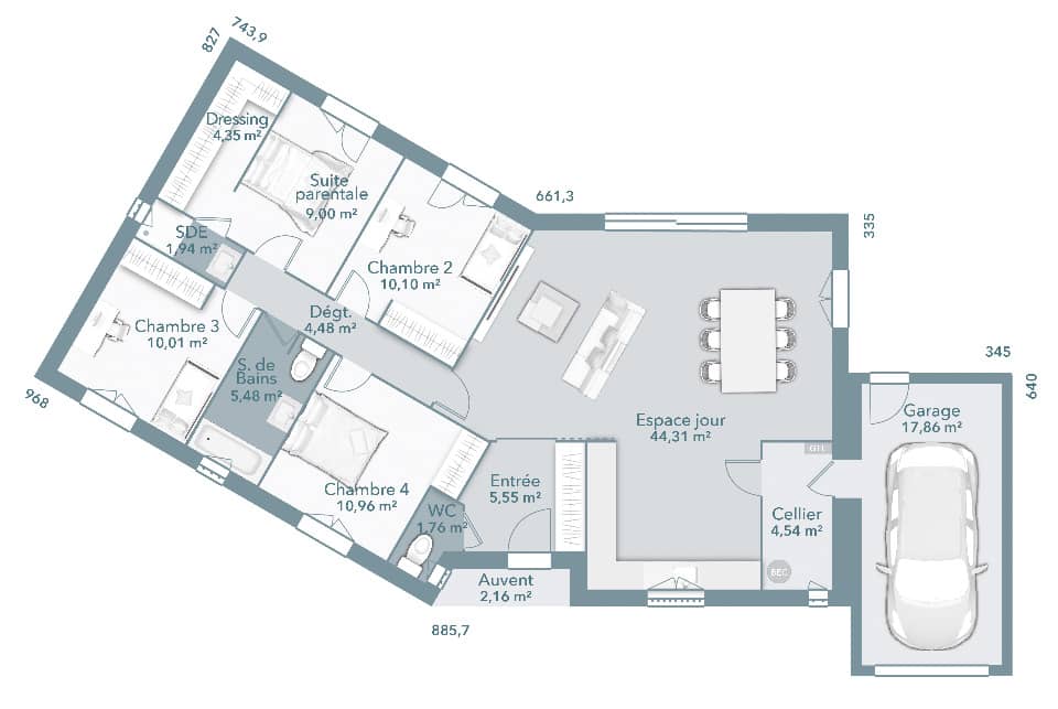 Maison neuve - Terrain à bâtir Seilh (31840) à Seilh (31), prix 293 748 €