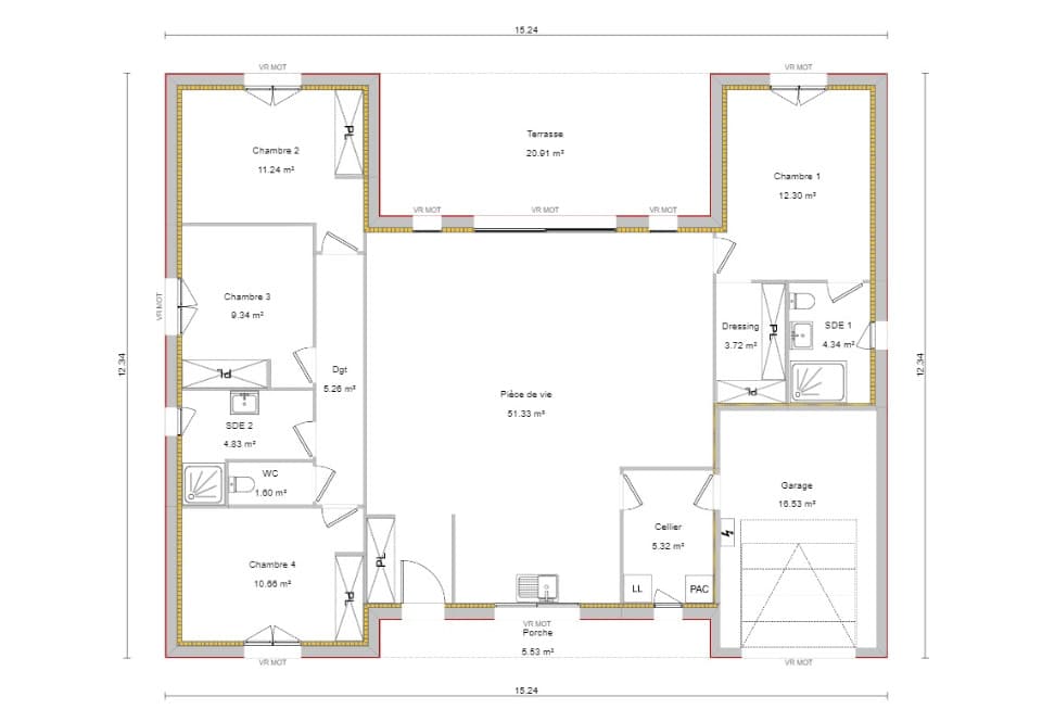 Maison neuve - Terrain à bâtir Azas (31380) à Azas (31), prix 309 470 €