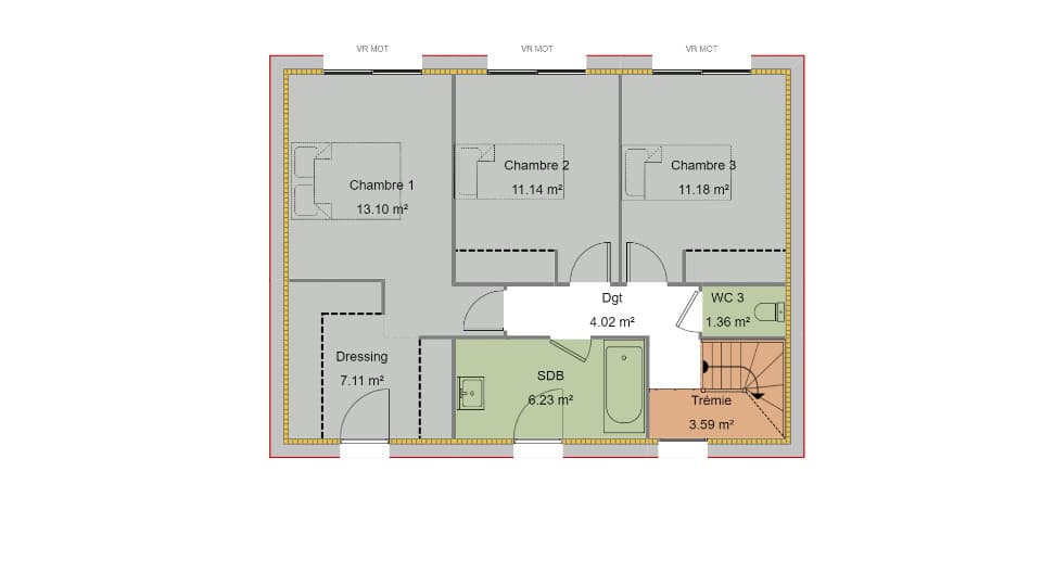 Maison neuve - Terrain à bâtir Castelmaurou (31180) à Castelmaurou (31), prix 407 600 €