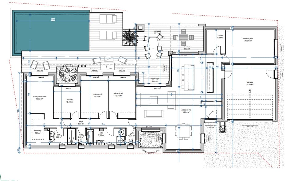 Maison neuve - Terrain à bâtir Castelmaurou (31180) à Castelmaurou (31), prix 428 000 €