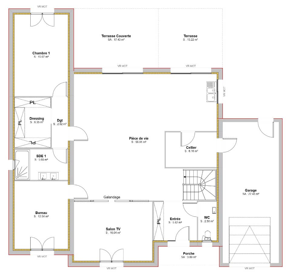 Maison neuve - Terrain à bâtir Villeneuve-lès-Bouloc (31620) à Villeneuve-lès-Bouloc (31), prix 520 000 €