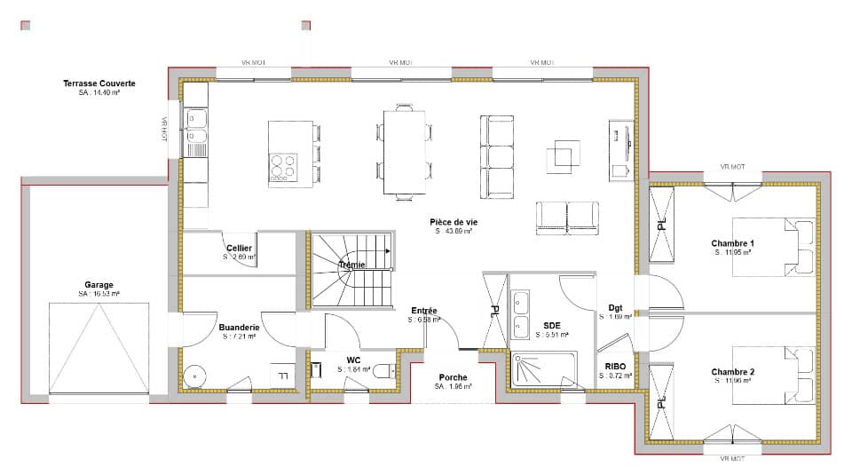 Maison neuve - Terrain à bâtir Gragnague (31380) à Gragnague, prix 393 000 €