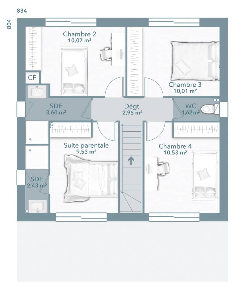 Maison neuve - Terrain à bâtir Canals (82170) à Canals (82), prix 241 537 €