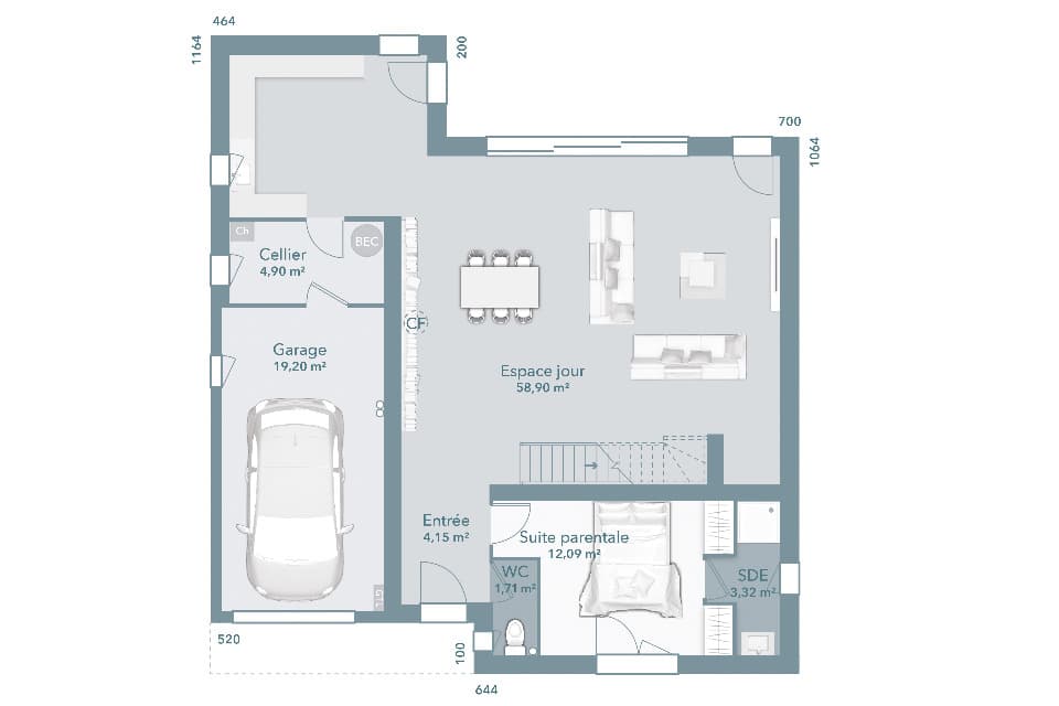 Maison neuve - Terrain à bâtir Dieupentale (82170) à Dieupentale (82), prix 296 407 €