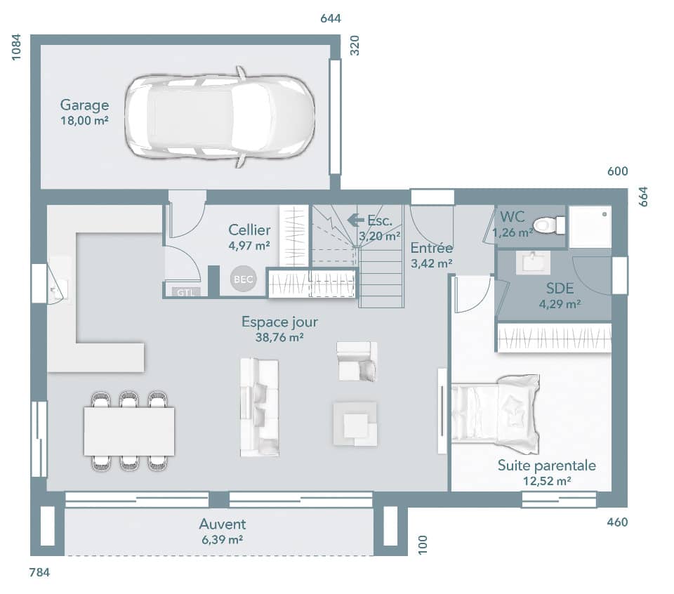 Maison neuve - Terrain à bâtir Blagnac (31700) à Blagnac (31), prix 535 000 €