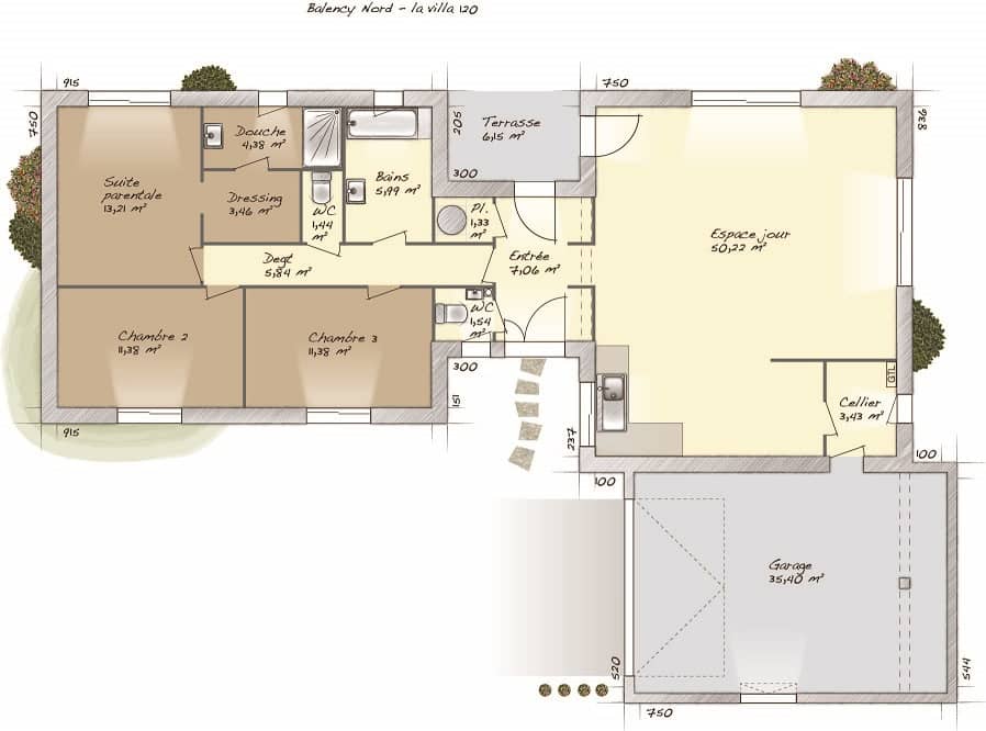 Maison neuve - Terrain à bâtir Saint-Martin-au-Bosc (76340) à Saint-Martin-au-Bosc (76), prix 282 000 €