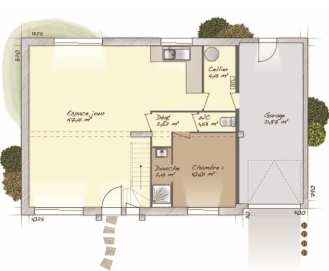 Maison neuve - Terrain à bâtir Les Grandes-Ventes (76950) à Les Grandes-Ventes (76), prix 252 000 €