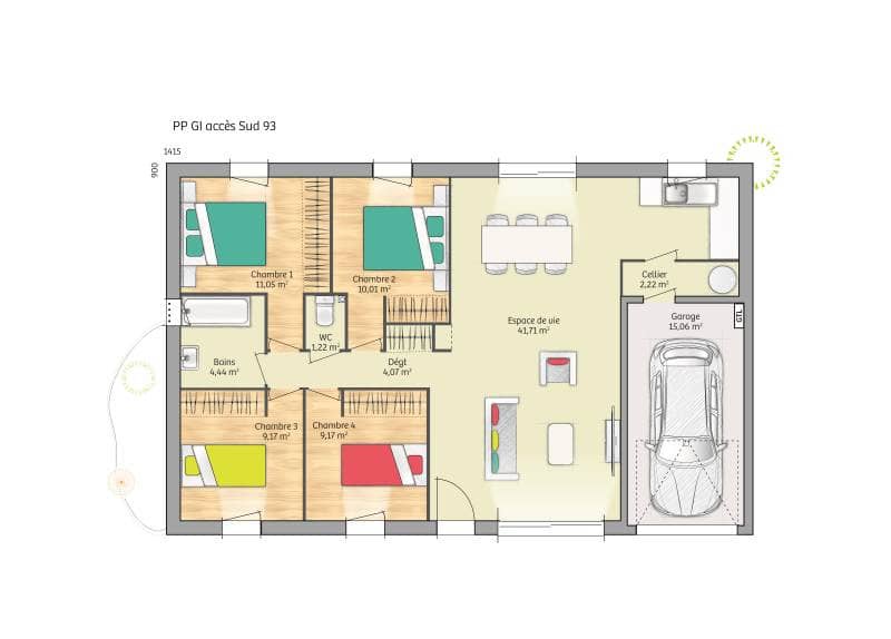 Maison neuve - Terrain à bâtir Martot (27340) à Martot (27), prix 236 000 €
