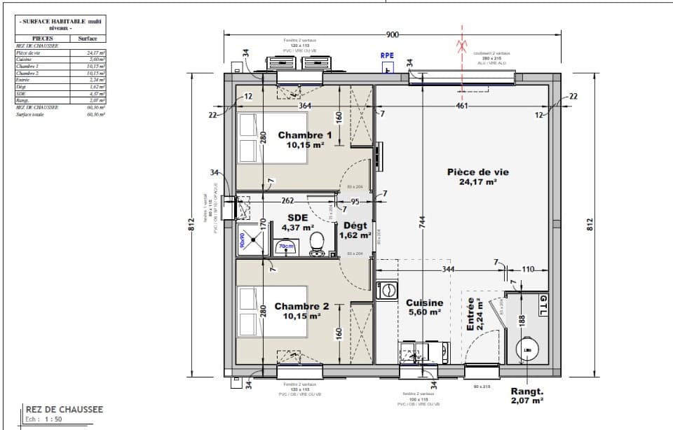 Maison neuve - Terrain à bâtir La Couronne (16400) à La Couronne (16), prix 132 000 €