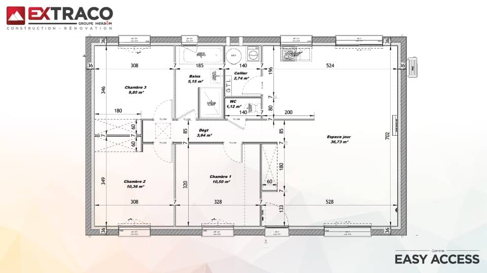 Maison neuve - Terrain à bâtir () à Saint-Aubin-Routot, prix 212 500 €