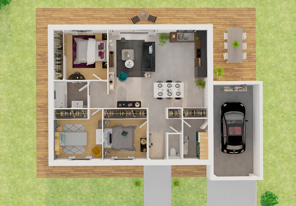 Maison neuve - Terrain à bâtir Le Val (83143) à Le Val (83), prix 378 000 €