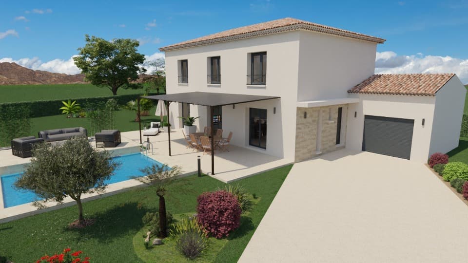 Maison neuve - Terrain à bâtir Garéoult (83136) à Garéoult (83), prix 559 000 €