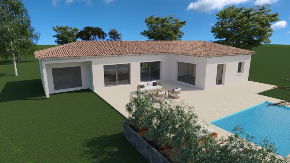 Maison neuve - Terrain à bâtir Nans-les-Pins (83860) à Nans-les-Pins (83), prix 572 000 €