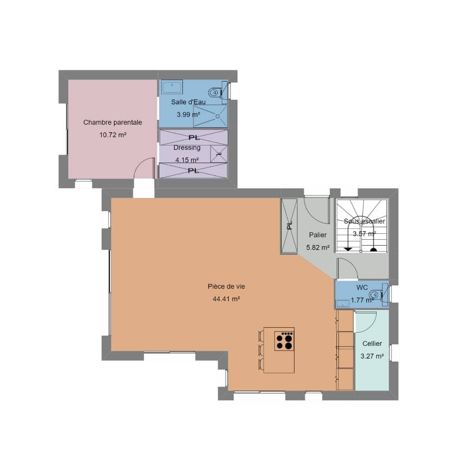 Maison neuve - Terrain à bâtir Barjols (83670) à Barjols (83), prix 385 000 €