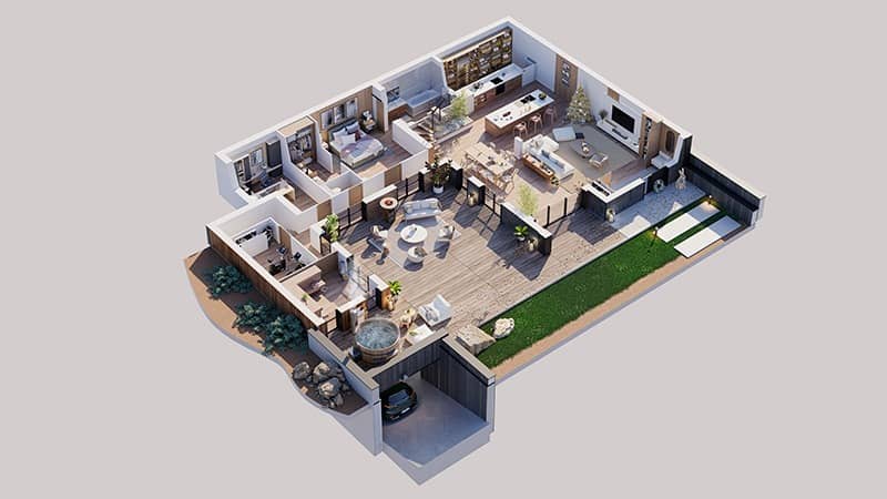 Maison neuve - Terrain à bâtir L'Isle-Adam (95290) à L'Isle-Adam, prix 2 239 000 €