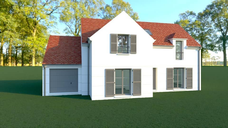 Maison neuve - Terrain à bâtir Nesles-la-Vallée (95690) à Nesles-la-Vallée (95), prix 576 000 €