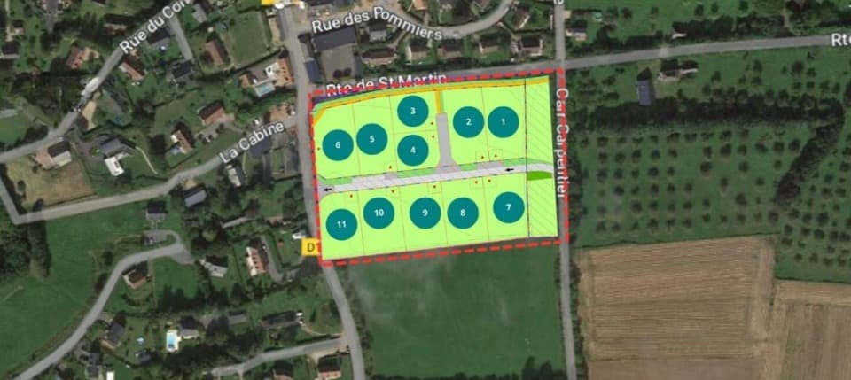 Maison neuve - Terrain à bâtir Genneville (14600) à Genneville (14), prix 246 725 €