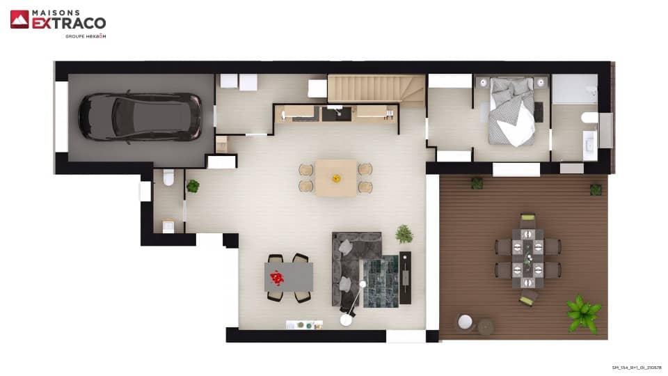 Maison neuve - Terrain à bâtir Tourville-en-Auge (14130) à Tourville-en-Auge (14), prix 479 800 €