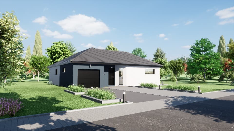 Maison neuve - Terrain à bâtir Steinbrunn-le-Bas (68440) à Steinbrunn-le-Bas (68), prix 543 497 €