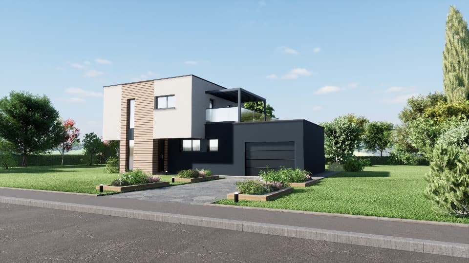 Maison neuve - Terrain à bâtir Burnhaupt-le-Bas (68520) à Burnhaupt-le-Bas (68), prix 387 167 €
