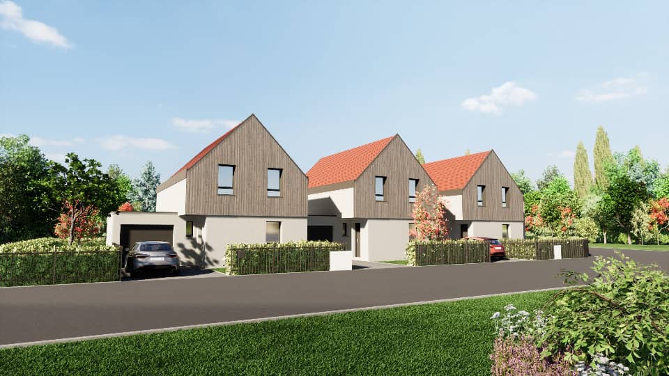 Maison neuve - Terrain à bâtir Dietwiller (68440) à Dietwiller, prix 358 750 €