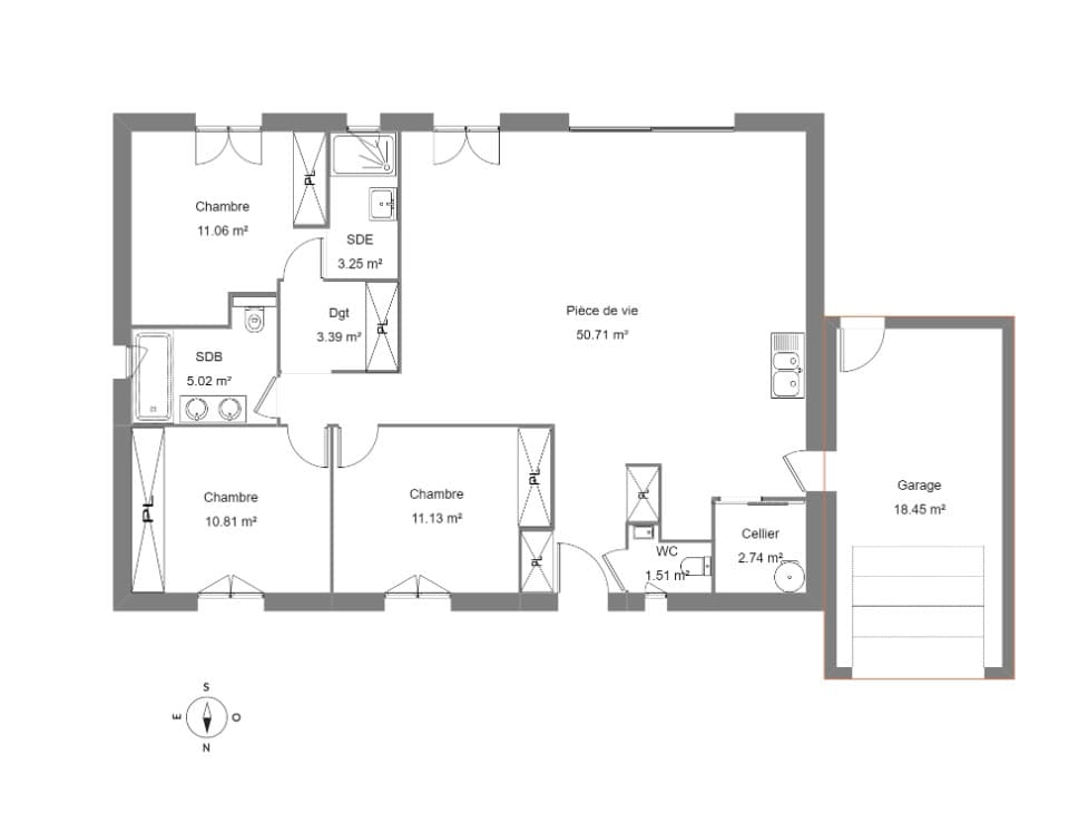 Maison neuve - Terrain à bâtir Mus (30121) à Mus (30), prix 359 000 €