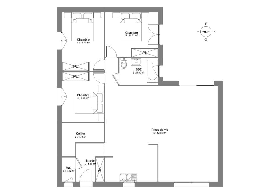 Maison neuve - Terrain à bâtir Saint-Chaptes (30190) à Saint-Chaptes (30), prix 292 000 €